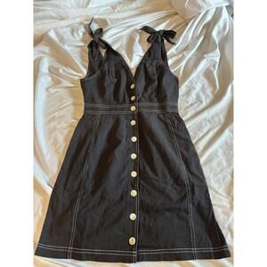 Free People Cotton Button Up Mini Dress Size 0 NWT